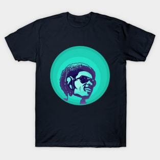 Stevie Wonder (Blue) T-Shirt